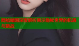 网络暗网深度解析揭示隐秘世界的机遇与挑战
