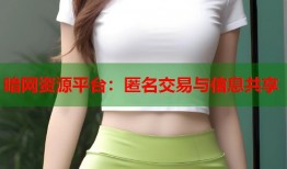 暗网资源平台：匿名交易与信息共享