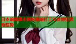 日本暗网黑市揭秘黑暗打工与赛博犯罪新趋势