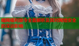暗网福利禁令全面解析及其对网络安全的深远影响