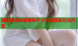 暗网禁播神器揭秘平台快速屏蔽非法内容