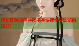 轻松删除暗区禁网书签快速恢复浏览自由(1)