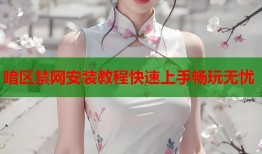 暗区禁网安装教程快速上手畅玩无忧