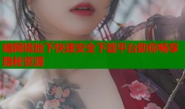 暗网境地下快速安全下载平台助你畅享隐秘资源