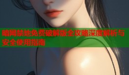 暗网禁地免费破解版全攻略深度解析与安全使用指南