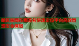 暗区禁网在哪签名快速定位平台高效管理安全保障