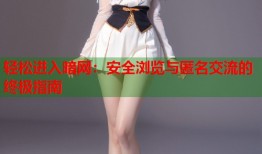 轻松进入暗网：安全浏览与匿名交流的终极指南