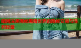 暗网深渊揭秘黑暗世界的隐秘交易与生死较量
