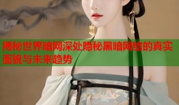 揭秘世界暗网深处隐秘黑暗网络的真实面貌与未来趋势
