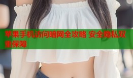 苹果手机访问暗网全攻略 安全隐私双重保障