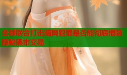 全球联合打击暗网犯罪是否能彻底根除隐秘黑市交易