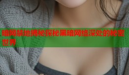 暗网禁地揭秘探秘黑暗网络深处的秘密世界