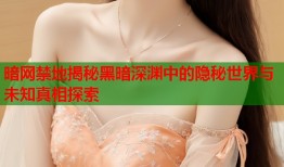 暗网禁地揭秘黑暗深渊中的隐秘世界与未知真相探索