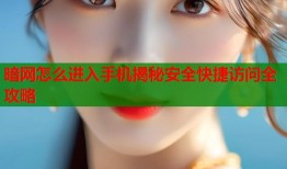 暗网怎么进入手机揭秘安全快捷访问全攻略