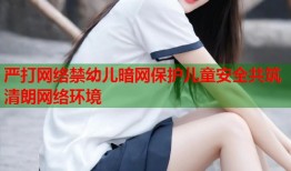 严打网络禁幼儿暗网保护儿童安全共筑清朗网络环境
