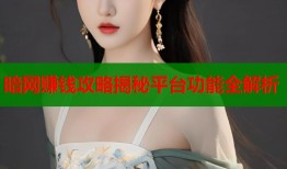 暗网赚钱攻略揭秘平台功能全解析