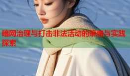 暗网治理与打击非法活动的策略与实践探索