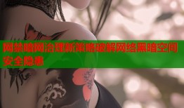 网禁暗网治理新策略破解网络黑暗空间安全隐患
