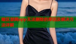 暗区禁网app无法删除的原因及解决方法详解