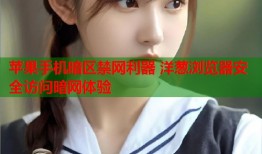 苹果手机暗区禁网利器 洋葱浏览器安全访问暗网体验
