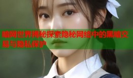 暗网世界揭秘探索隐秘网络中的黑暗交易与隐私保护