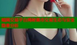 暗网交易平台揭秘黑市交易生态与安全隐患分析