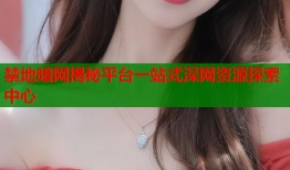 禁地暗网揭秘平台一站式深网资源探索中心