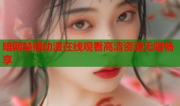 暗网禁播动漫在线观看高清资源无限畅享