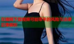 在暗网下载视频可能带来的风险与法律后果解析