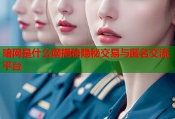 暗网是什么网揭秘隐秘交易与匿名交流平台