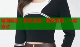 暗网禁区：匿名交易，隐秘资源，一键直达