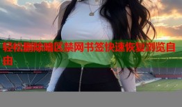 轻松删除暗区禁网书签快速恢复浏览自由