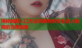 揭秘暗网入口方法详解教你安全进入暗网的完整指南