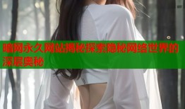 暗网永久网站揭秘探索隐秘网络世界的深层奥秘