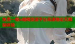 免费一级a暗网资源平台高速稳定无限制体验