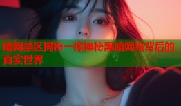 暗网禁区揭秘一探神秘黑暗网络背后的真实世界