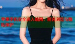 苹果手机安全进入暗网：匿名浏览与隐私保护