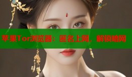 苹果Tor浏览器：匿名上网，解锁暗网
