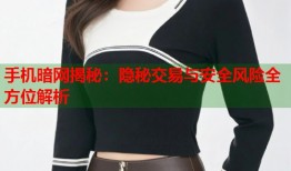 手机暗网揭秘：隐秘交易与安全风险全方位解析