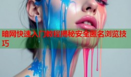 暗网快速入门教程揭秘安全匿名浏览技巧