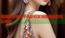 暗网禁播音乐平台助你发现隐藏曲目精彩体验