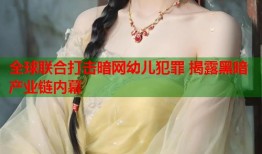 全球联合打击暗网幼儿犯罪 揭露黑暗产业链内幕