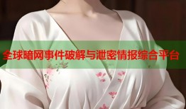 全球暗网事件破解与泄密情报综合平台