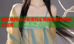 暗区禁网app靠谱吗全面解析及使用安全指南