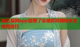 暗区禁网app能看了会被抓吗揭秘安全使用技巧