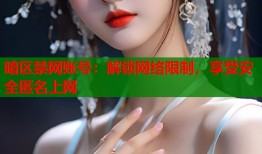 暗区禁网账号：解锁网络限制，享受安全匿名上网