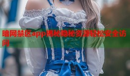暗网禁区app揭秘隐秘资源轻松安全访问