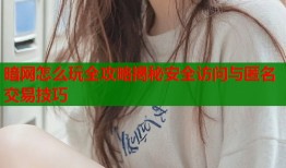暗网怎么玩全攻略揭秘安全访问与匿名交易技巧