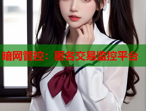 暗网管控：匿名交易监控平台