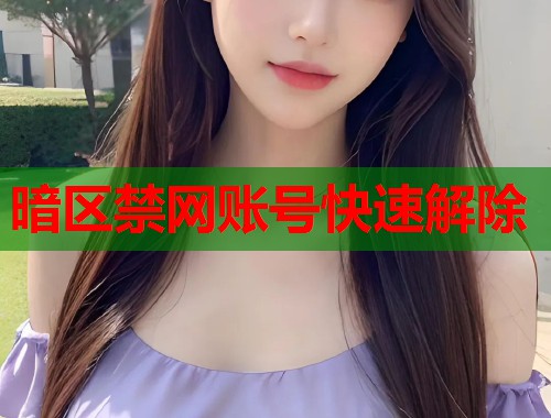 暗区禁网账号快速解除